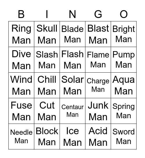 Glace's Bingo Card (Round 2) Bingo Card