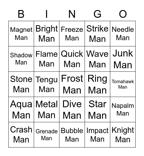 Bready's Bingo Card (Round 1) Bingo Card