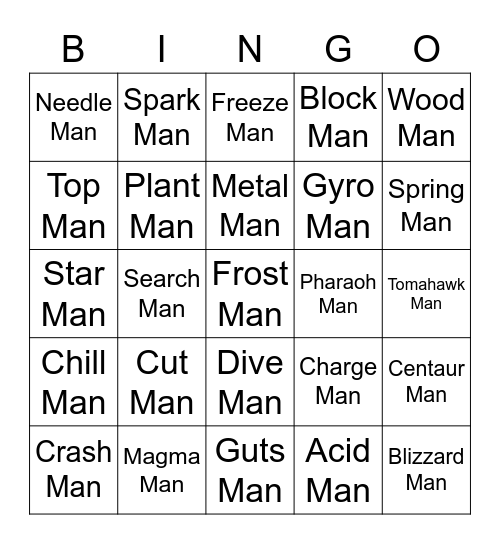 Steel's Bingo Card (Round 2) Bingo Card