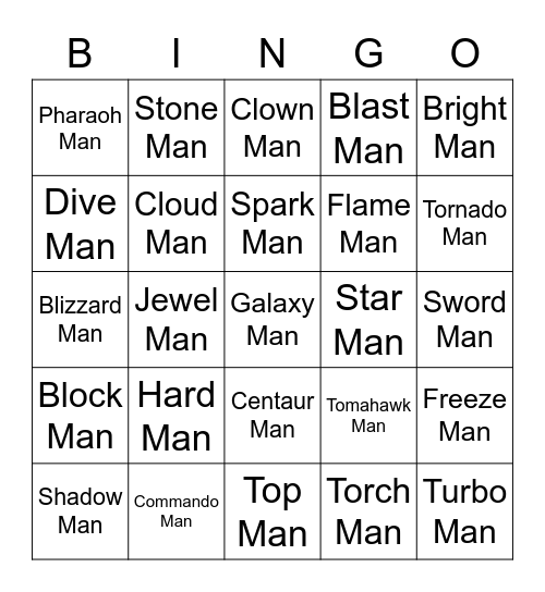 potato's Bingo Card (Round 1) Bingo Card