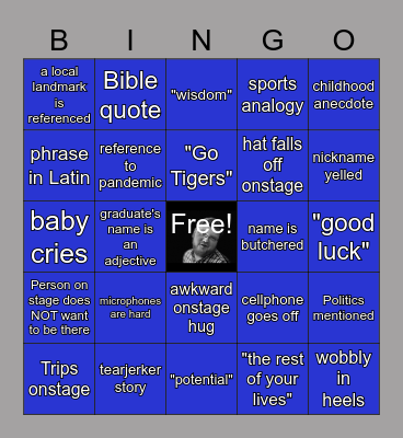 Law School Graduation Bingo Card