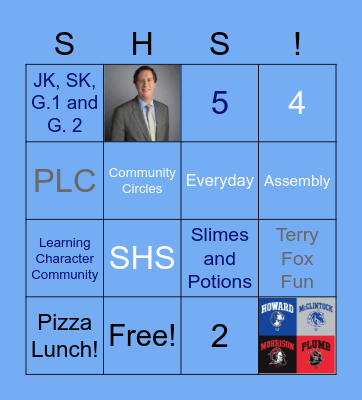 Grade 1-3 SHS Bingo Card