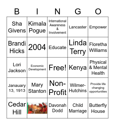S W D C A Bingo Card