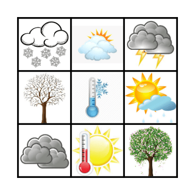 WEATHER BINGO Card