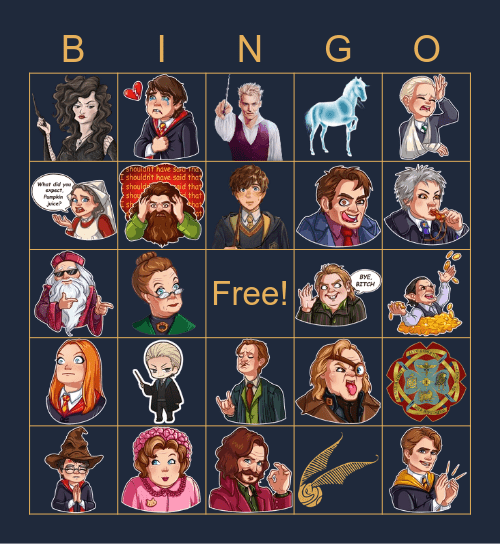 WA emojis Bingo Card