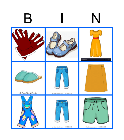 clothes-bingo-card