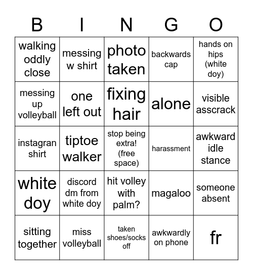 Skittle Squad BINGOO Bingo Card