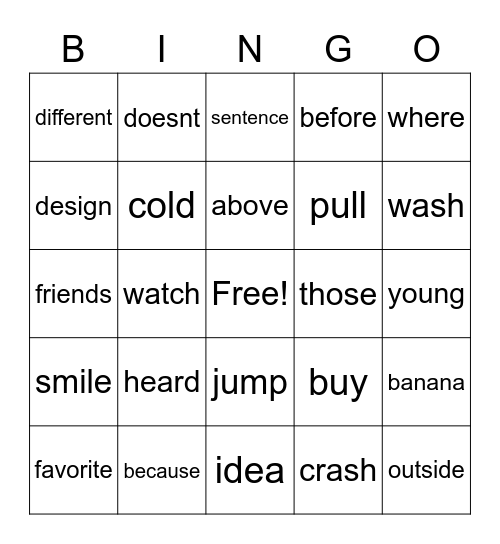Bingo Card