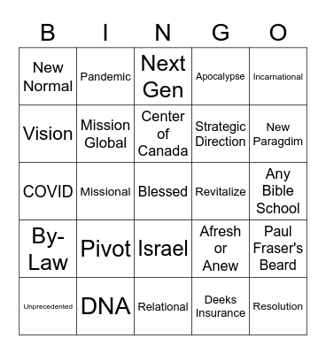 GENCON BINGO! Bingo Card