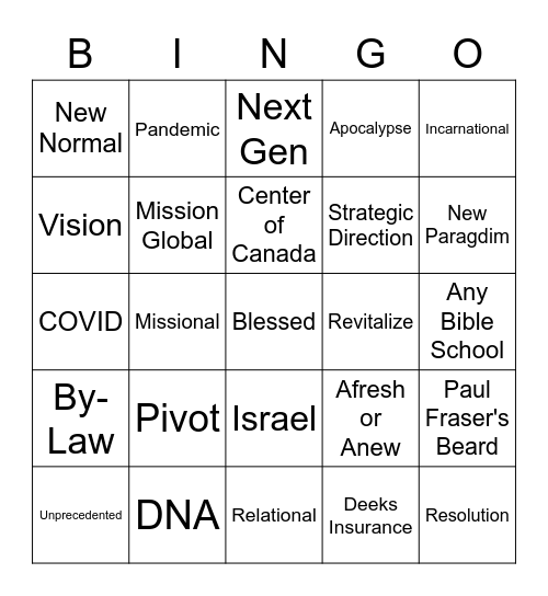 GENCON BINGO! Bingo Card