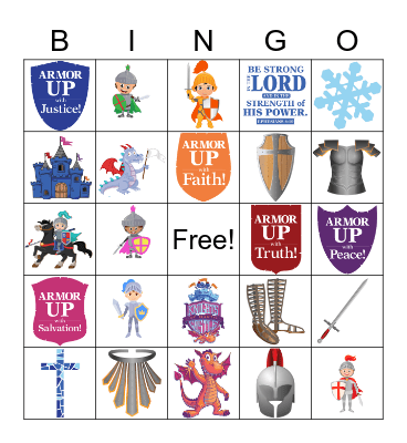 Knights of North Castle Bingo Card