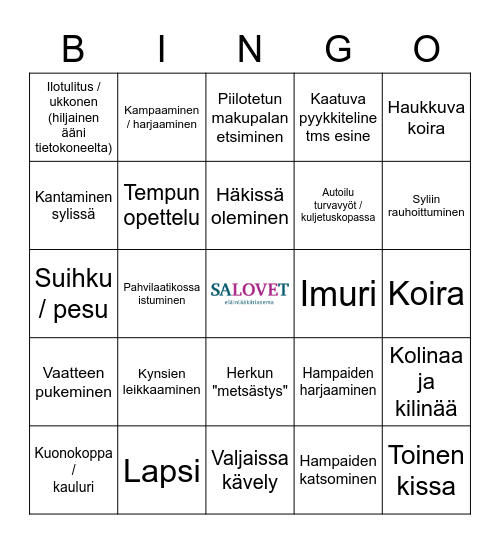 Salovet Bingo Card