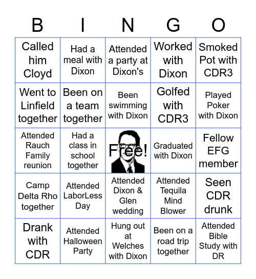 CDRIII is 70 ! Bingo Card