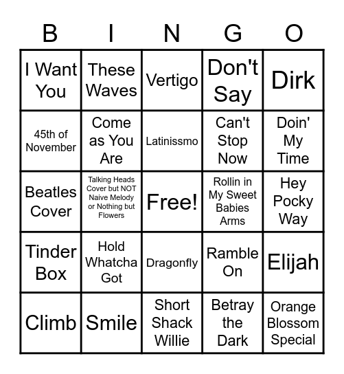 Hogfarm Hideaway Gouda Bingo Card