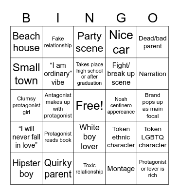 The ultimate cliche bingo Card