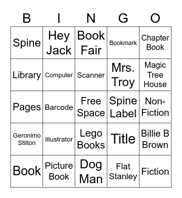 Library BINGO Card