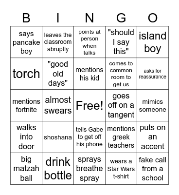 MEDIA BINGO Card