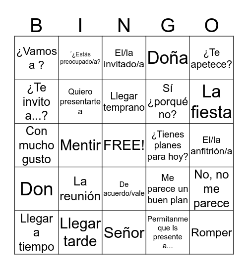 spanish-3-chapter-2-b-bingo-card