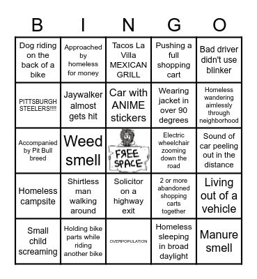 BAKERSFIELD BINGO Card