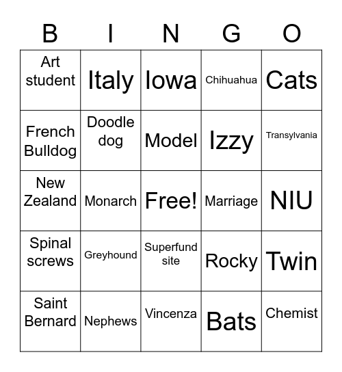 Path Assist Orientation BINGO! Bingo Card