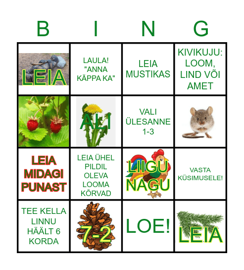 EKSAM KOOLI MINEJALE! Bingo Card