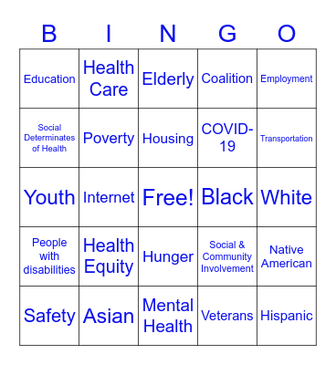 Reaching for the Best Health Possible Bingo Card