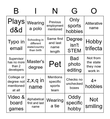 New Associate Bingo Mk V Bingo Card