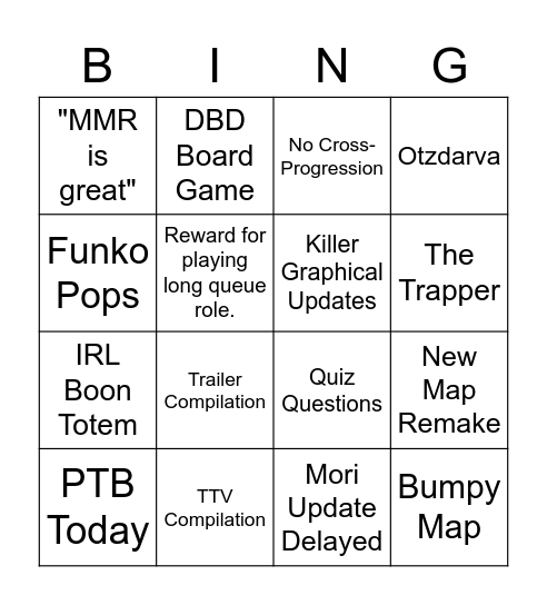 The Killer Bingo Card