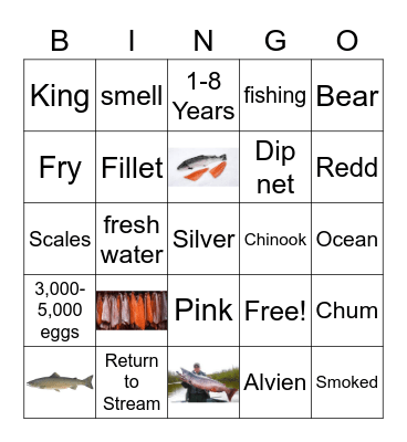 Salmon Bingo Card