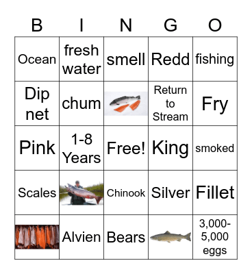 Salmon Bingo Card