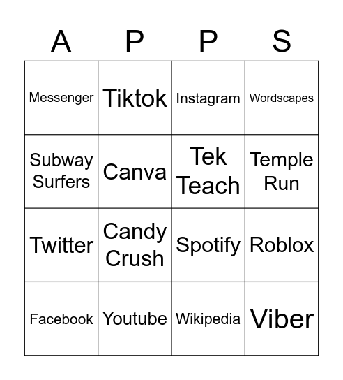 GRADE 5 Bingo Card