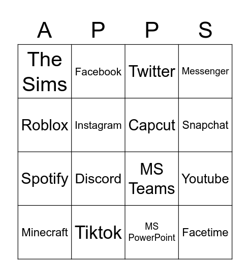 Grade 5 Bingo Card