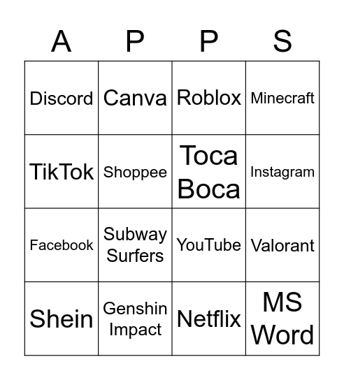 Grade 5 - Mcqueen Reyes Bingo Card