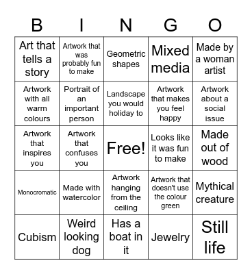 suzannes super cool bingo Card