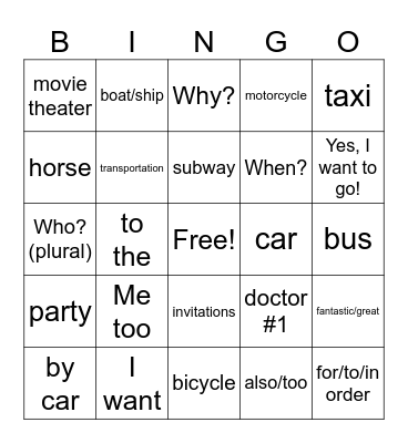 Capítulo 3a - La Cuidad - ¡Qué Chévere! Bingo Card