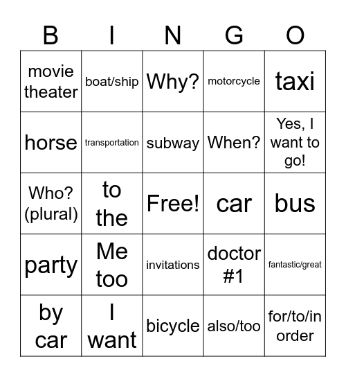 Capítulo 3a - La Cuidad - ¡Qué Chévere! Bingo Card