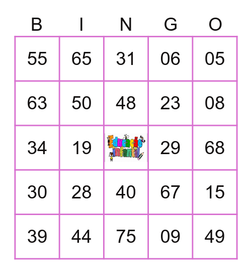 *BINGO DA EDUCAÇÃO INFANTIL* Bingo Card
