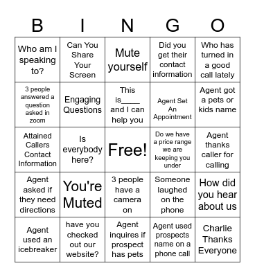 MRC LTEL Lingo Bingo Card