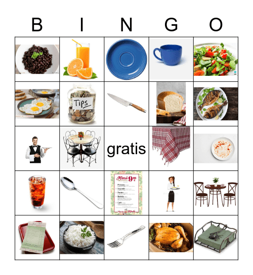 Restaurante V1 bingo (EOY) Bingo Card