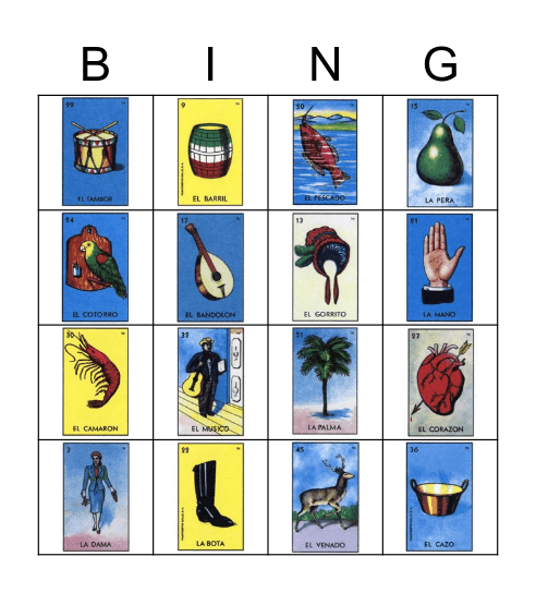 Allstate Loteria Bingo Card