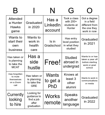 FIND SOMEONE WHO... Bingo Card