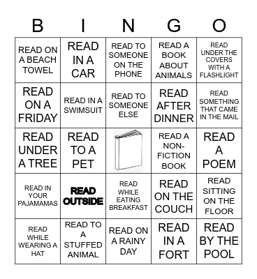 Summer Reading BINGO Card