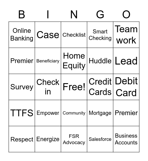 Employee Appreciation Week Bingo Card