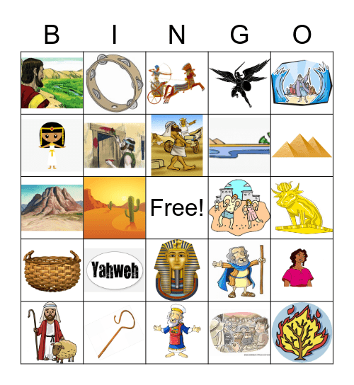 Moses Bingo 2 Bingo Card