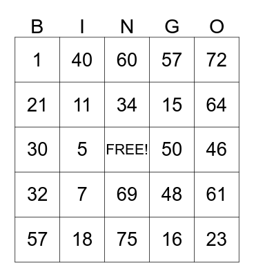 AIKENS BINGO CHRISTMAS PARTY 2014 Bingo Card