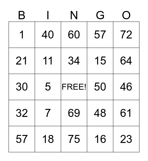 AIKENS BINGO CHRISTMAS PARTY 2014 Bingo Card