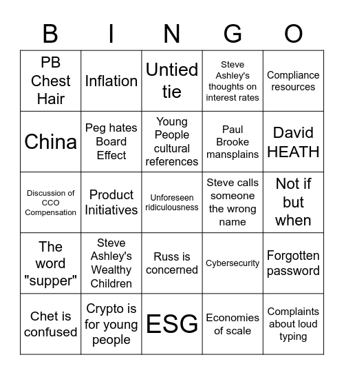 MN FUND Bingo Card