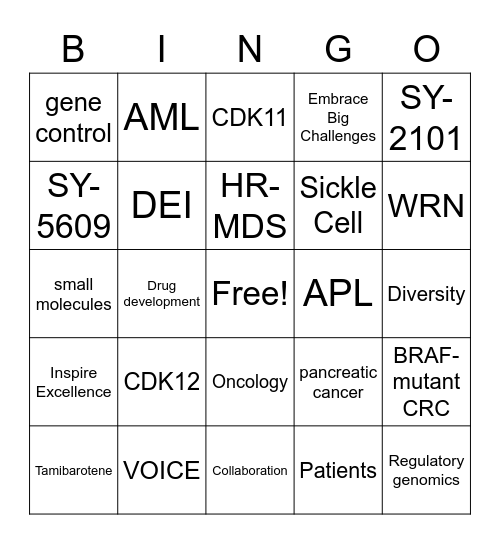 Syros Bingo Card