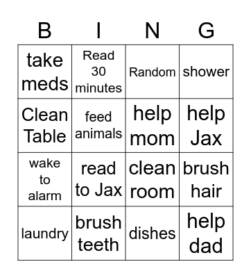 Kat summer bingo Card