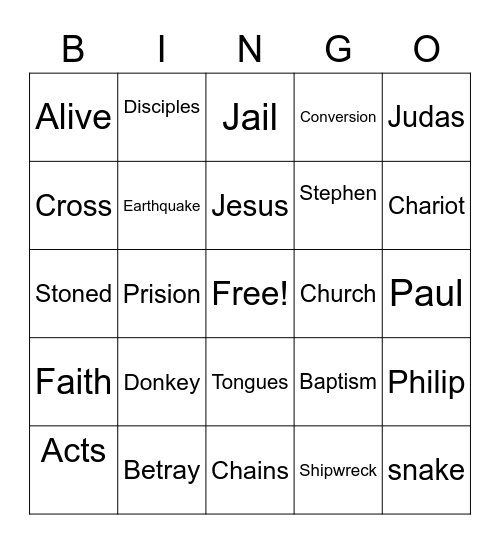 REVIEW Bingo Card